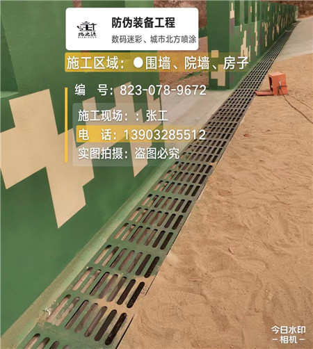 阿拉善 例如在抖音上有“迷彩墙，外围墙面挡 - 星空数码迷彩漆施工队